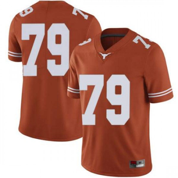 Men's Texas Longhorns #79 Matt Frost Limited Stitched Jersey Orange